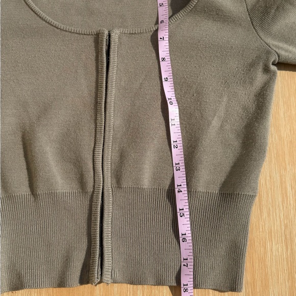 Abercrombie & Fitch Olive Green Corset Clasp Sweater,size M - Picture 4 of 6